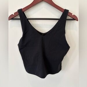 Athleta Transcend V-Neck Crop - Black, M D-DD